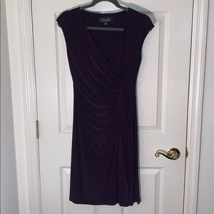 Black Label Evan Picone Ruffle midi Dress